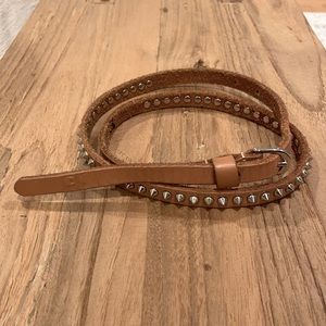 joe’s jeans leather studded belt